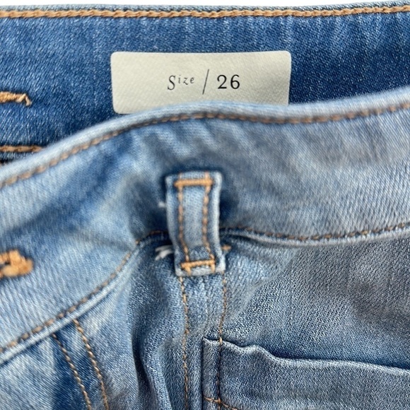Anthropologie Pilcro jeans light denim front seam sz 26 - Picture 11 of 11